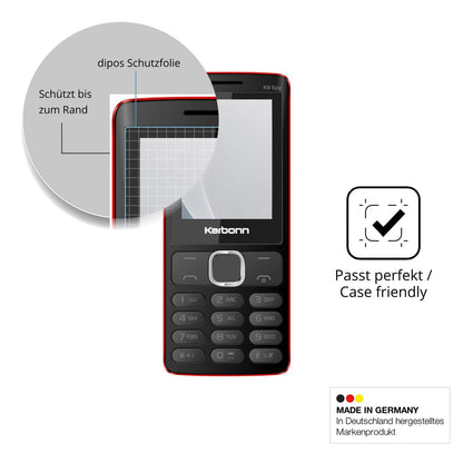2x Screen Protector for Karbonn K9 Spy matte Flexible Glass 9H dipos