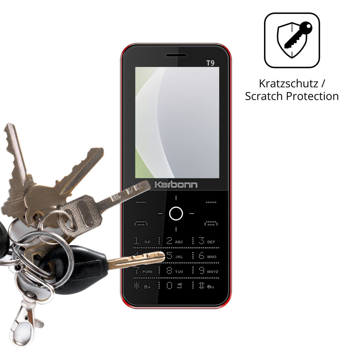 4x Screen Protector for Karbonn T9 Protection Anti Glare dipos