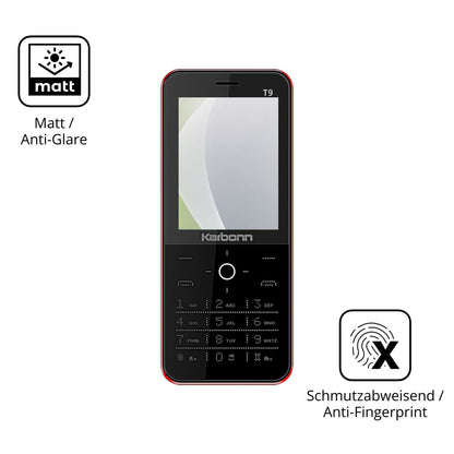4x Screen Protector for Karbonn T9 Protection Anti Glare dipos