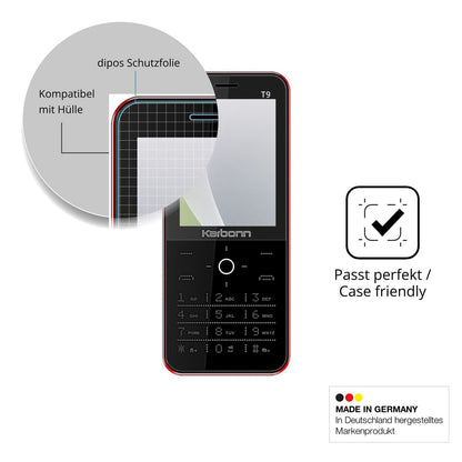 4x Screen Protector for Karbonn T9 Protection Anti Glare dipos