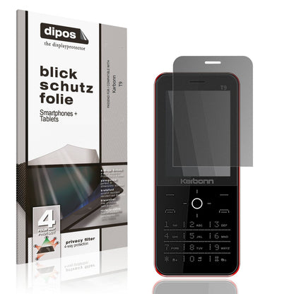 Screen Protector for Karbonn T9 Privacy Filter 4-Way Protection dipos