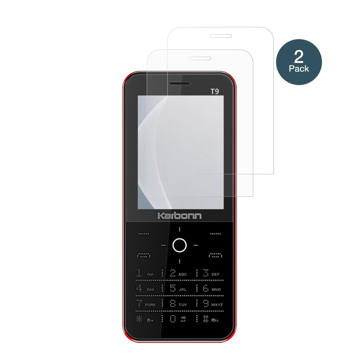 2x Screen Protector for Karbonn T9 matte Flexible Glass 9H dipos