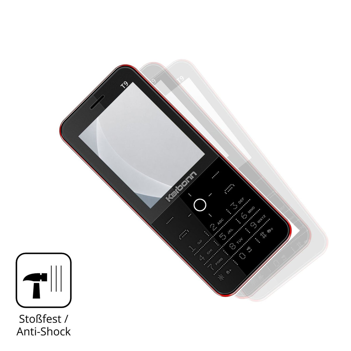 2x Screen Protector for Karbonn T9 matte Flexible Glass 9H dipos