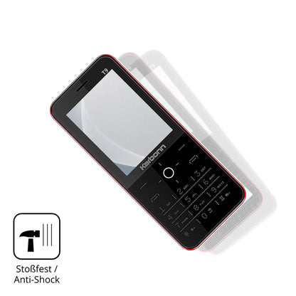 2x Screen Protector for Karbonn T9 matte Flexible Glass 9H dipos