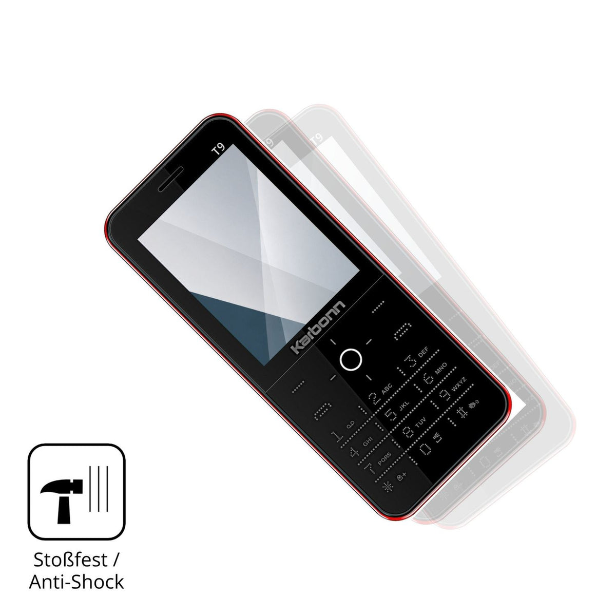 2x Screen Protector for Karbonn T9 Flexible Glass 9H dipos