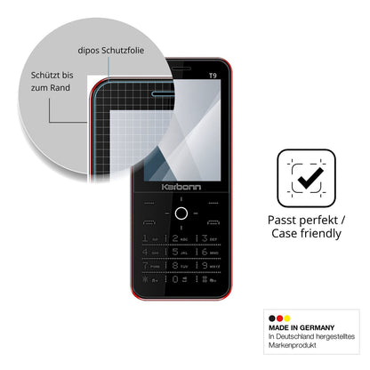 2x Screen Protector for Karbonn T9 Flexible Glass 9H dipos