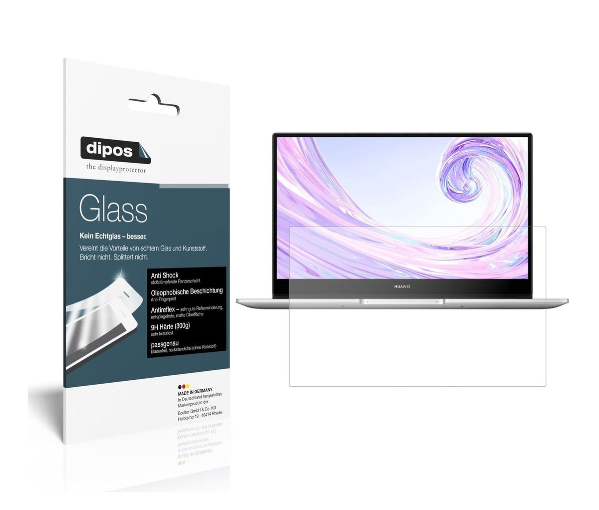 9H Matte Screen Protector for Huawei MateBook D14 – Anti-Glare, Shatterproof | dipos