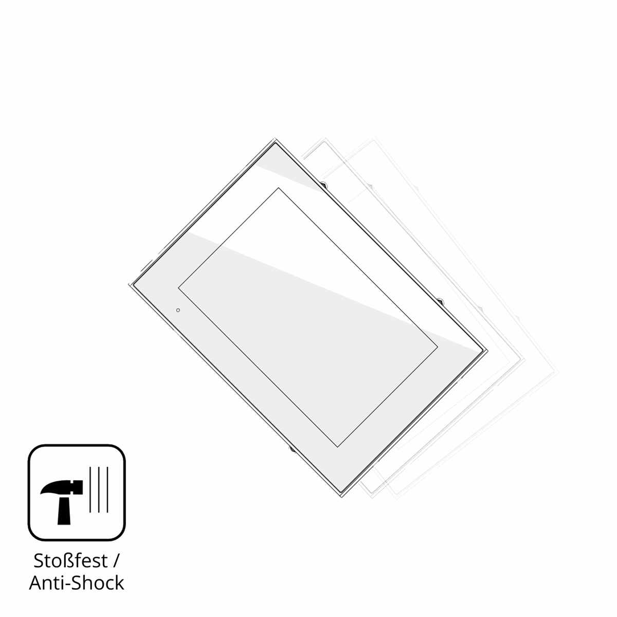2x Screen Protector for KEB Combicontrol C6 S14 Panel 10.1 Zoll Flexible Glass