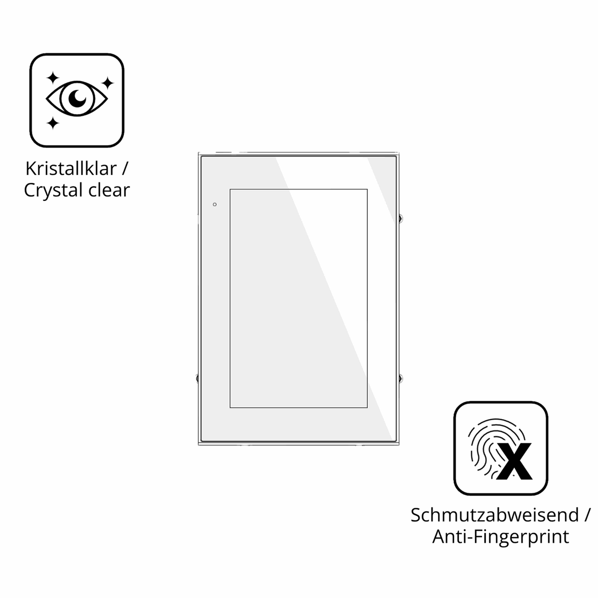 2x Screen Protector for KEB Combicontrol C6 S14 Panel 10.1 Zoll Flexible Glass