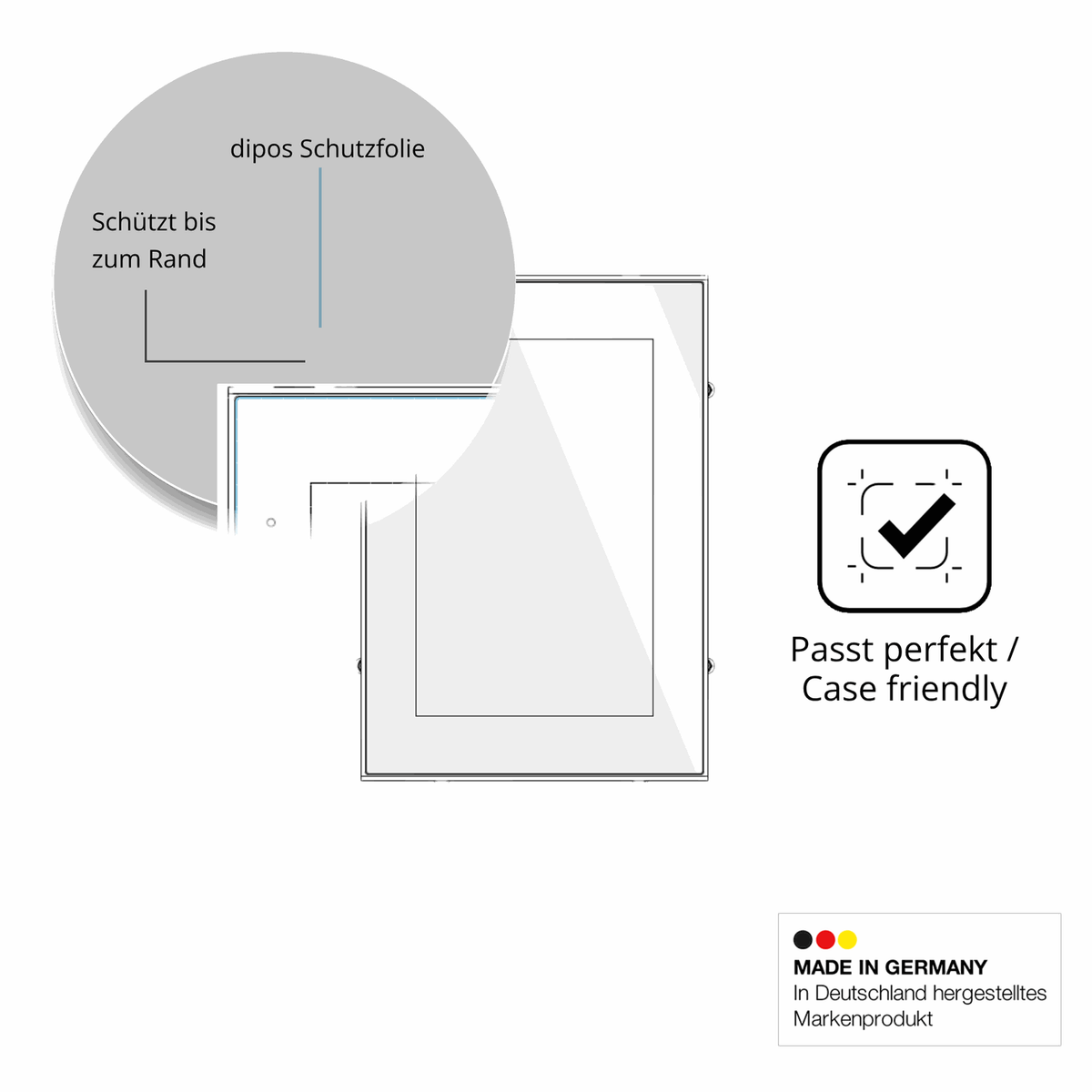 2x Screen Protector for KEB Combicontrol C6 S14 Panel 10.1 Zoll Flexible Glass