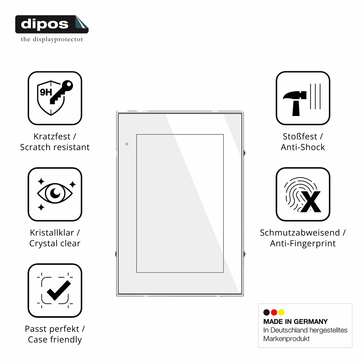 2x Screen Protector for KEB Combicontrol C6 S14 Panel 10.1 Zoll Flexible Glass
