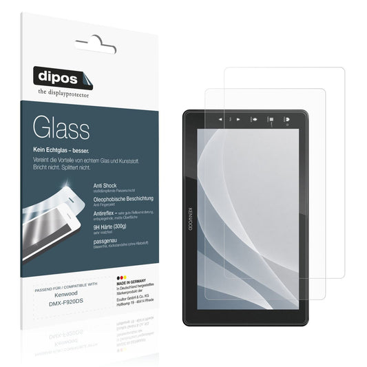 2x Screen Protector for Kenwood DMX-F920DS matte Flexible Glass 9H dipos