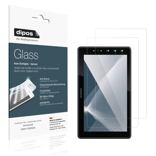 2x Screen Protector for Kenwood DMX-F920DS Flexible Glass 9H dipos