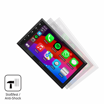 2x Screen Protector for Kenwood DMX5023DABS Flexible Glass 9H dipos
