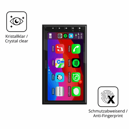 2x Screen Protector for Kenwood DMX5023DABS Flexible Glass 9H dipos