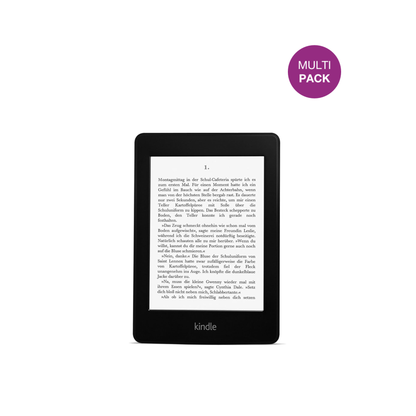 KindlePaperwhite 6 Zoll 2012 mit aufgebrachter dipos Displayschutzfolie, glasklare Darstellung ohne Einschränkungen