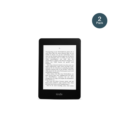 KindlePaperwhite 6 Zoll 2012 mit aufgebrachter dipos Panzerfolie, die lästige Fingerabdrücke minimiert