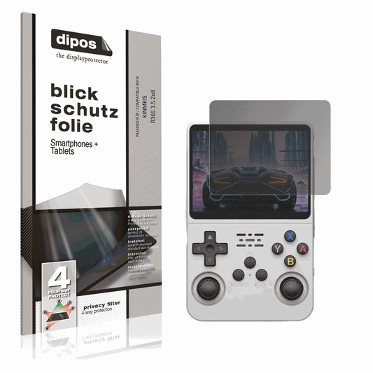 Blickschutzfolie von dipos passend für KINMRIS R36S 3.5 Zoll, präziser Zuschnitt und blasenfrei montiert