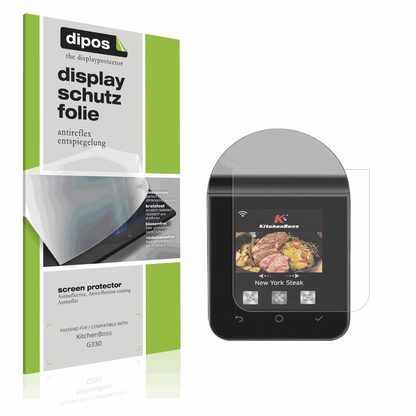 Matte Displayschutzfolie von dipos passend für KitchenBoss G330, präziser Zuschnitt und blasenfrei montiert