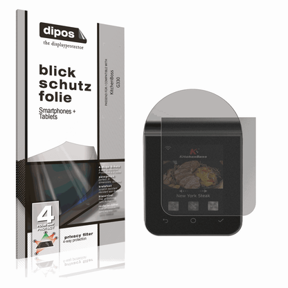 Blickschutzfolie von dipos passend für KitchenBoss G330, präziser Zuschnitt und blasenfrei montiert