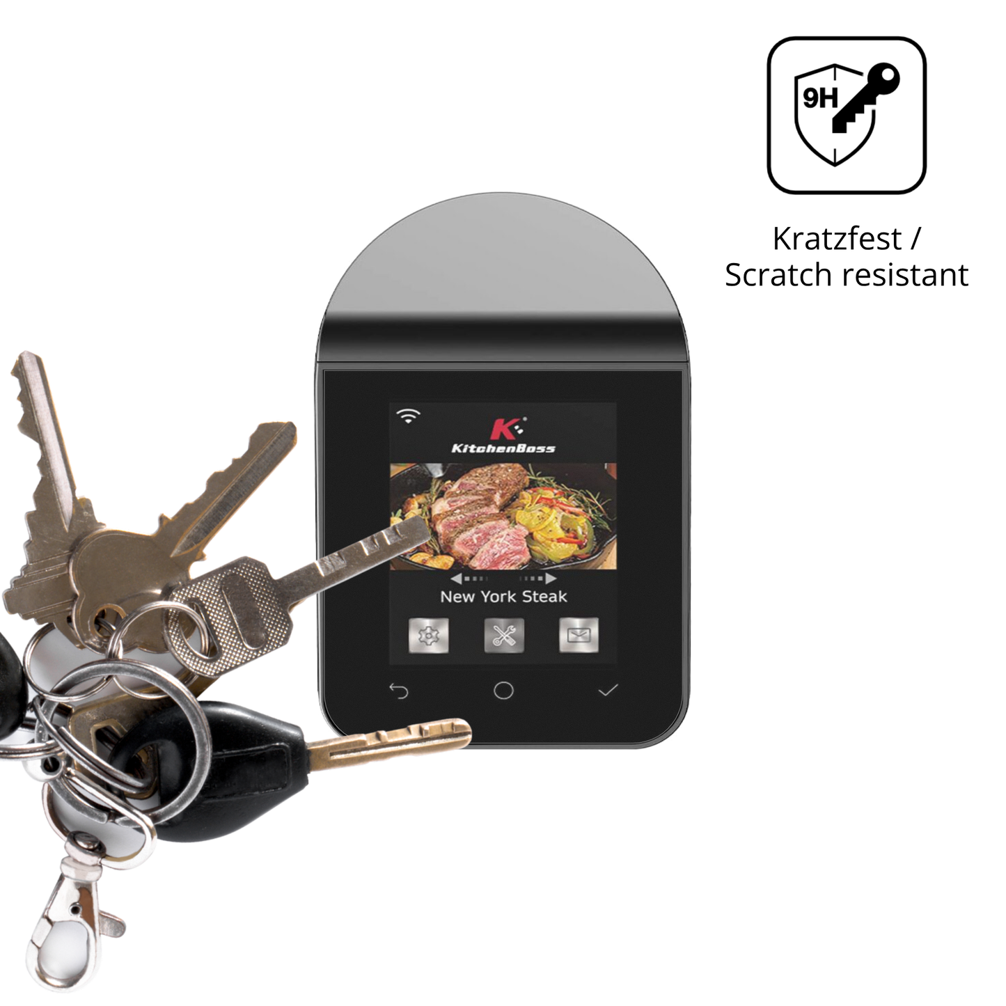 dipos Displayschutz für KitchenBoss G330, mattierte Oberfläche, robuste Festigkeit und perfekte Passform
