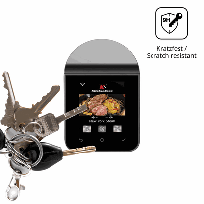 dipos Displayschutz für KitchenBoss G330, transparente Oberfläche, perfekte Passform auch für die Rundungen