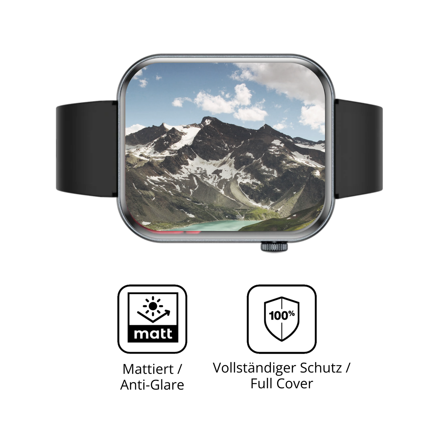 2x Full Cover Schutzfolie matt für Knauermann Lite 4 2026 (eckig)