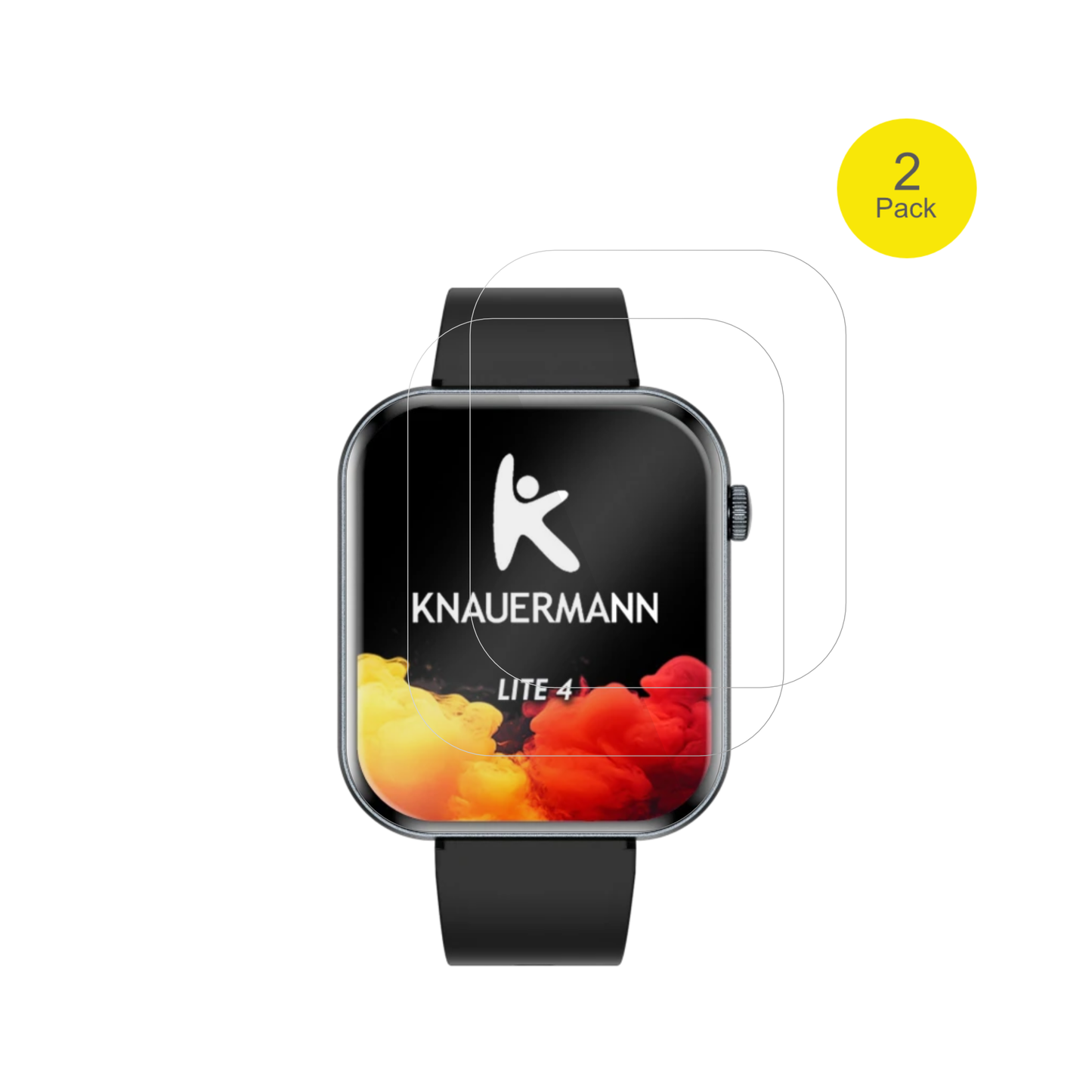 2x 3D Full Cover Schutzfolie für Knauermann Lite 4 2026 (eckig)