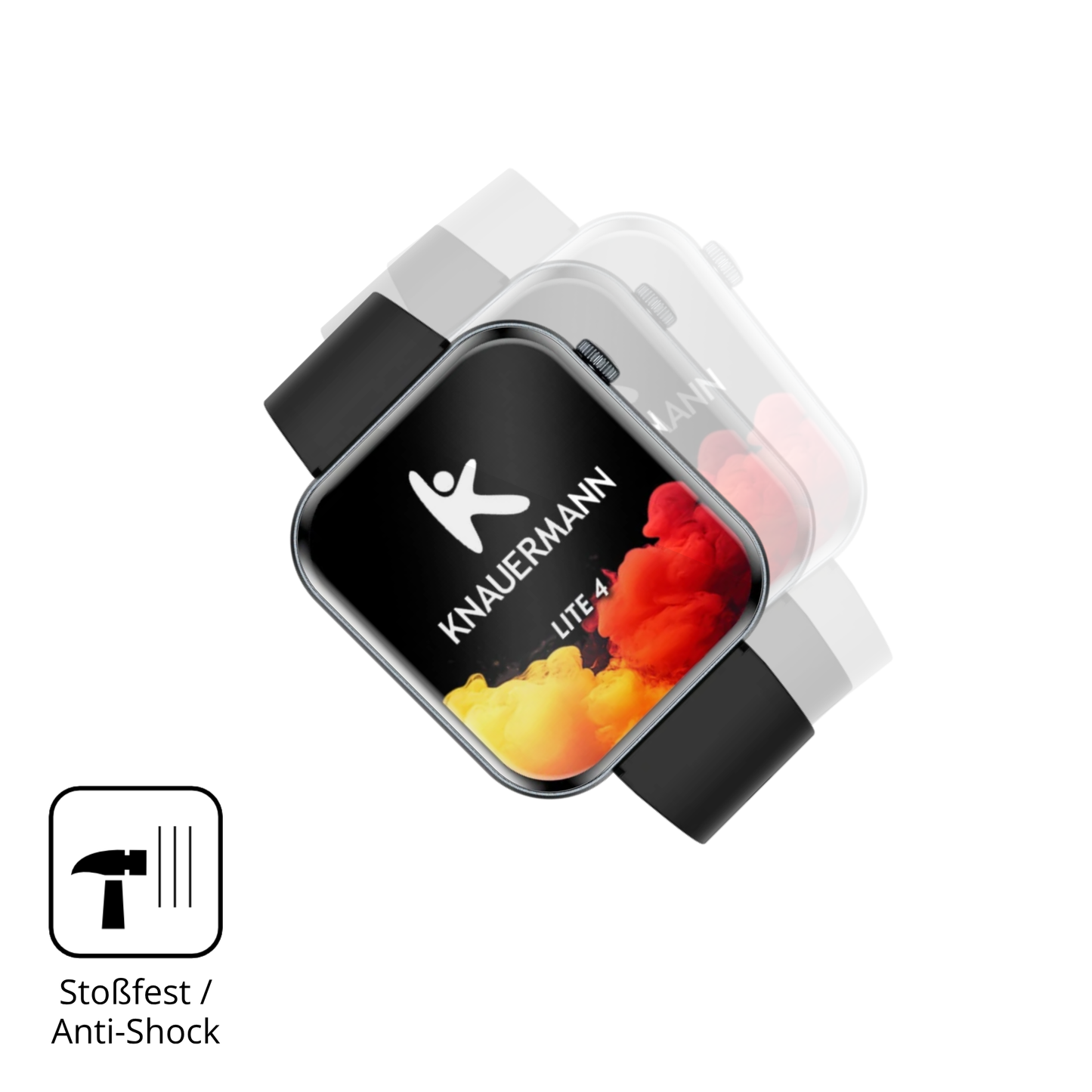 2x 3D Full Cover Schutzfolie für Knauermann Lite 4 2026 (eckig)