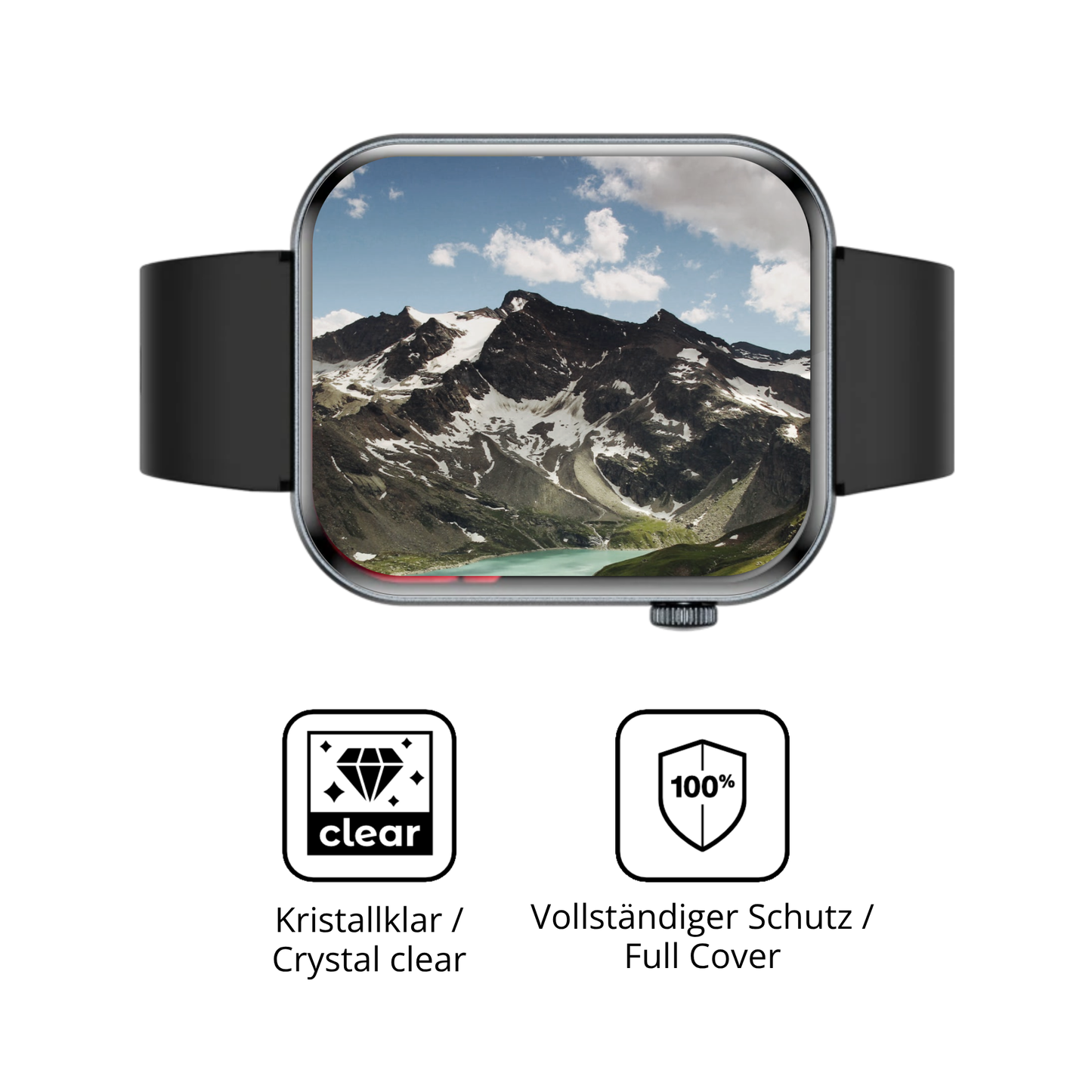 2x 3D Full Cover Schutzfolie für Knauermann Lite 4 2026 (eckig)