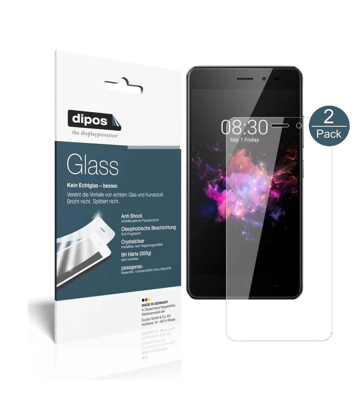 1x 9H Screen Protector for TP-LINK Neffos X1 Lite Tempered Glass