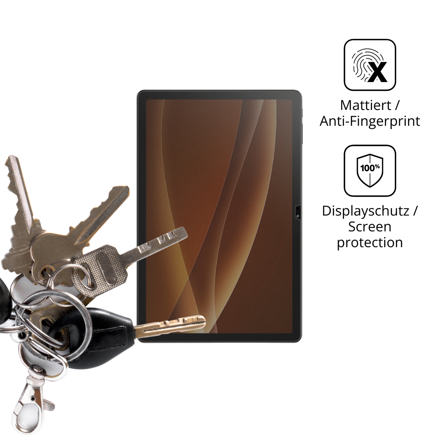 dipos Displayschutz für Kodak 11.97 Zoll Tablet, mattierte Oberfläche, Blickschutzfilter und perfekter Passform