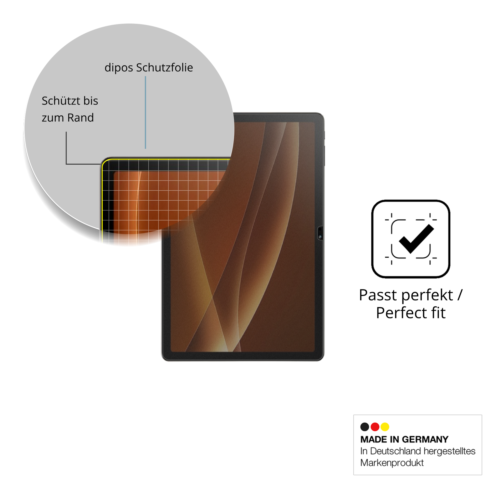 Schutz gegen Kratzer auf dem Kodak 11.97 Zoll Tablet Glas durch Schlüssel oder Ähnliches