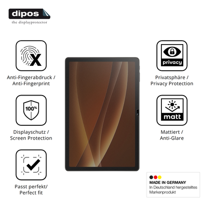 Privatsphäre-Schutz durch Sichtschutz-Folie passend zugeschnitten für Kodak 11.97 Zoll Tablet