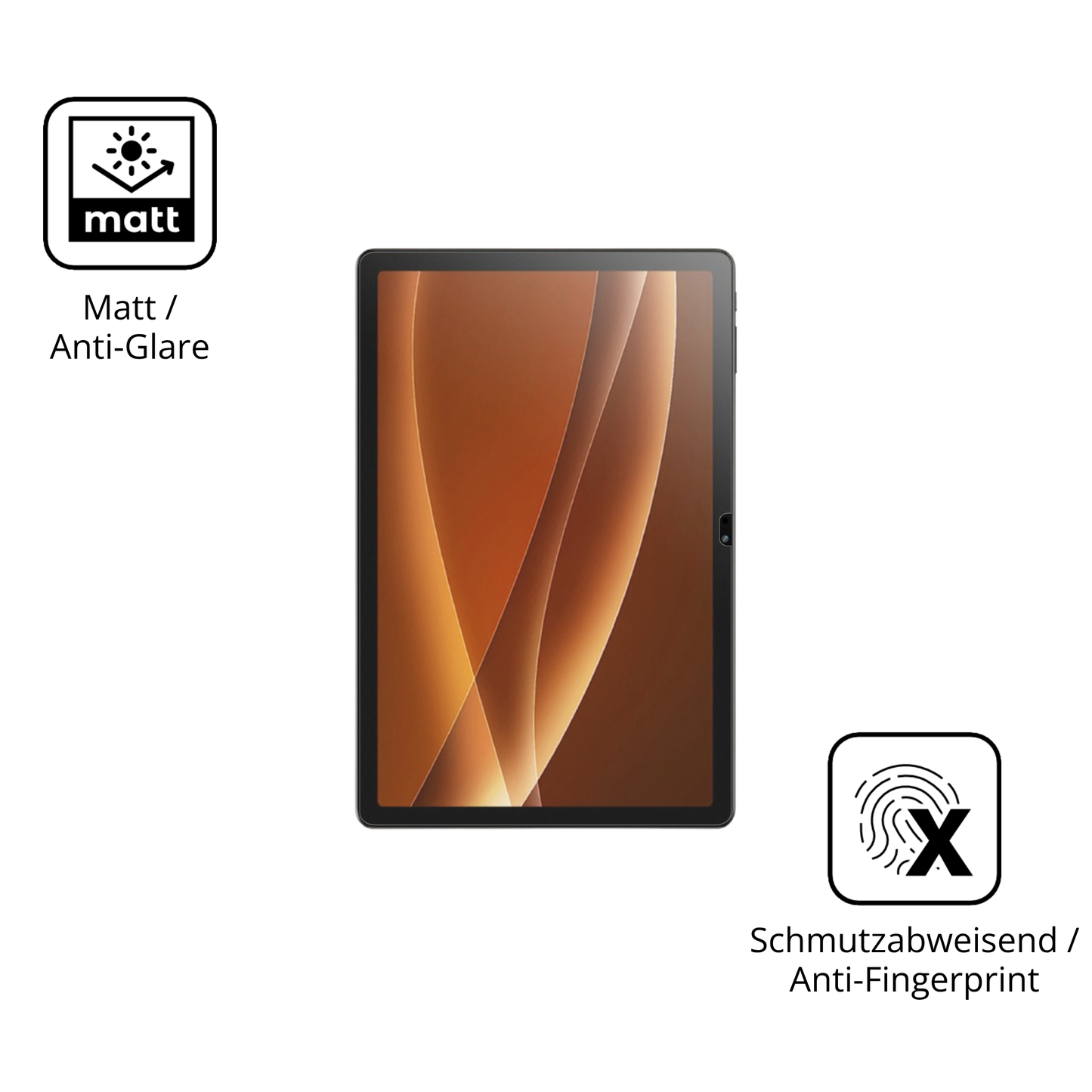 9H Hartbeschichtete, flexible Folie passend zugeschnitten für Kodak 11.97 Zoll Tablet