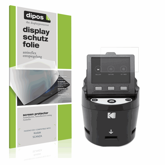 Matte Displayschutzfolie von dipos passend für Kodak SCANZA, präziser Zuschnitt und blasenfrei montiert