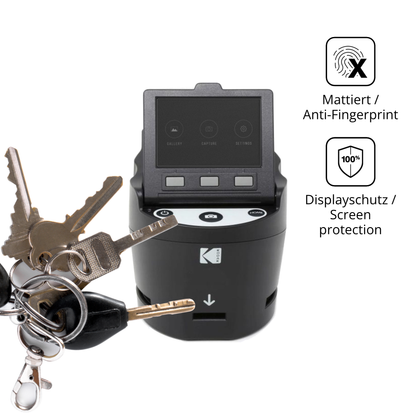 dipos Displayschutz für Kodak SCANZA, mattierte Oberfläche, Blickschutzfilter und perfekter Passform