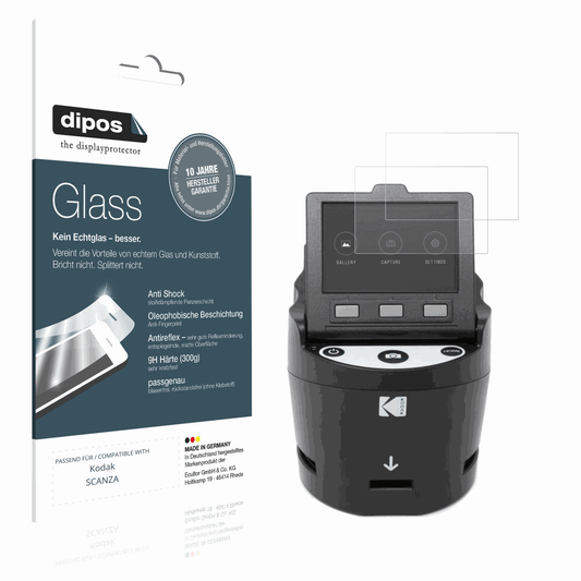 Matte Displayschutzfolie von dipos passend für Kodak SCANZA, 9H kratzfest und blasenfrei montiert