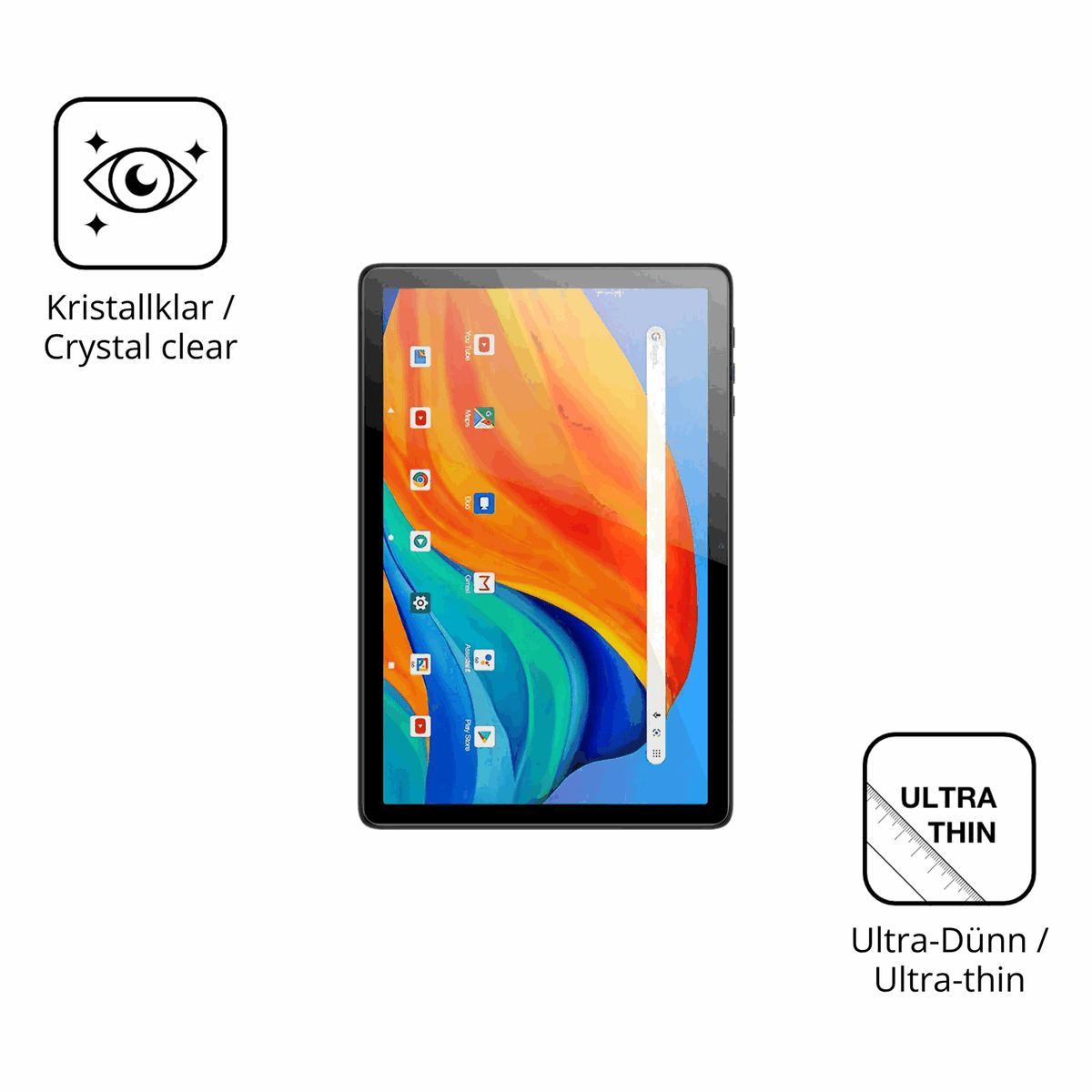 2x Screen Protector for Kodak Tab K10 Protection Crystal Clear dipos