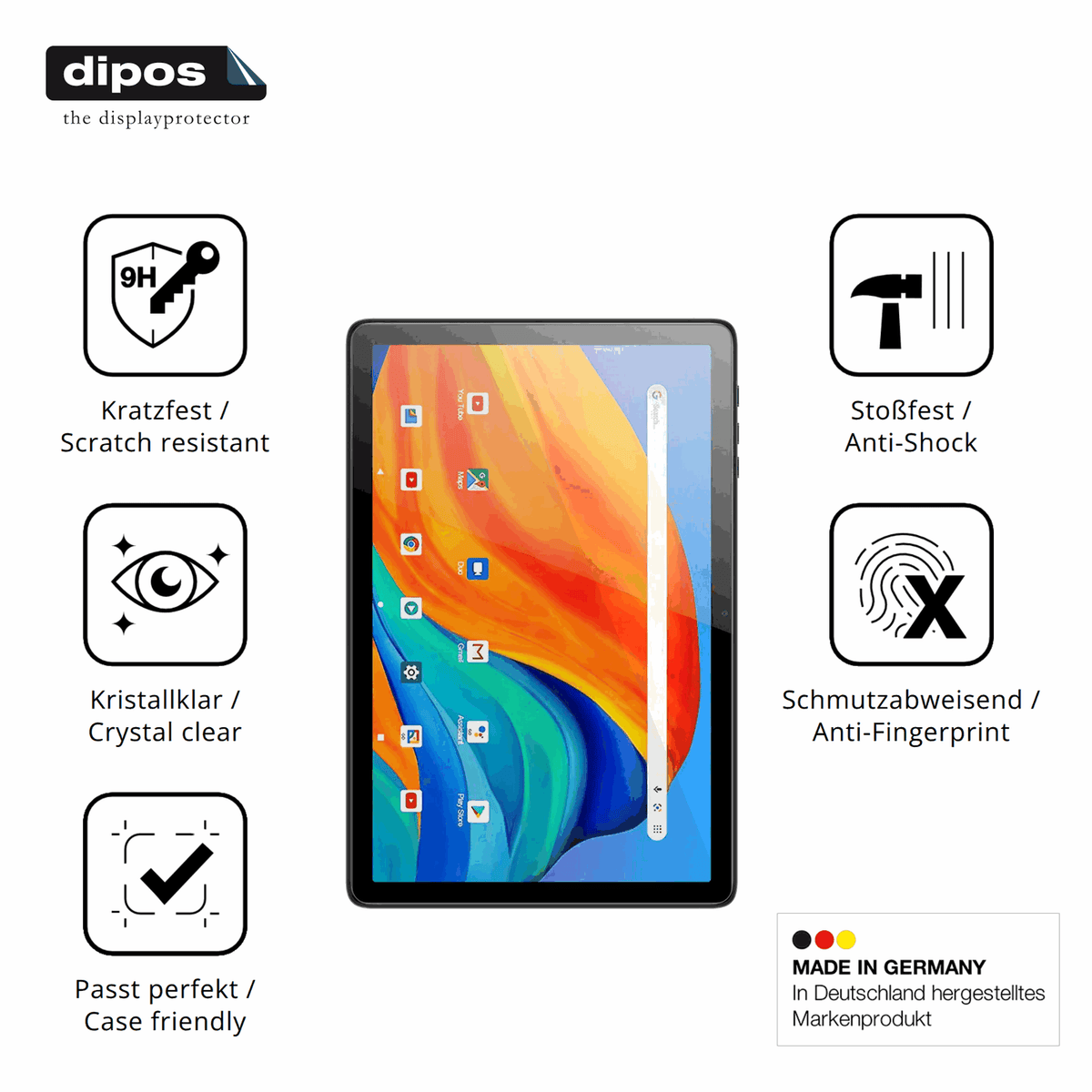 2x Screen Protector for Kodak Tab K10 Flexible Glass 9H dipos