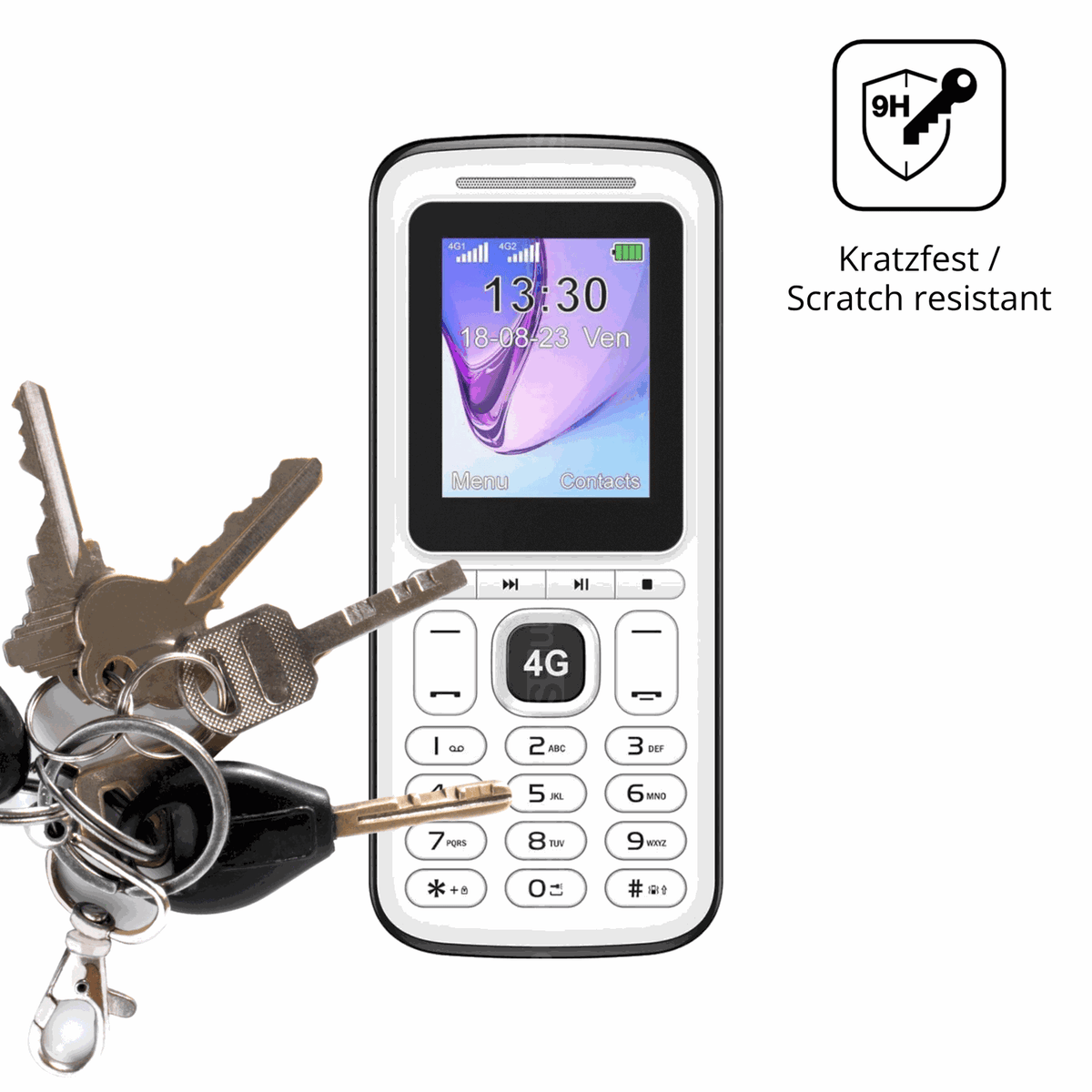 dipos Displayschutz für Konrow Moby 4G, mattierte Oberfläche, robuste Festigkeit und perfekte Passform