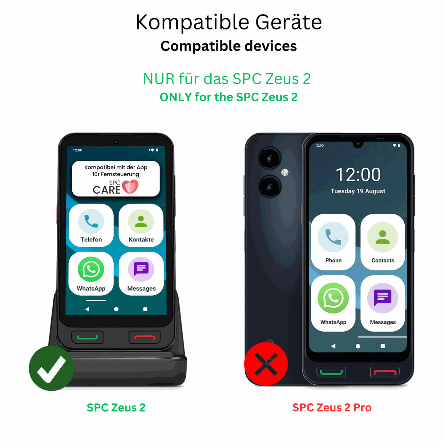 2x 9H Schutzfolie für SPC Zeus 2 Panzerfolie