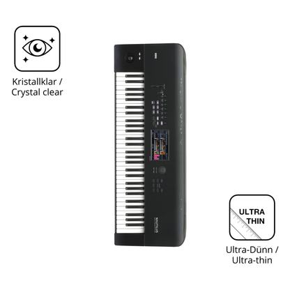 Dünne und klare Folie passend zugeschnitten für Korg Nautilus 61