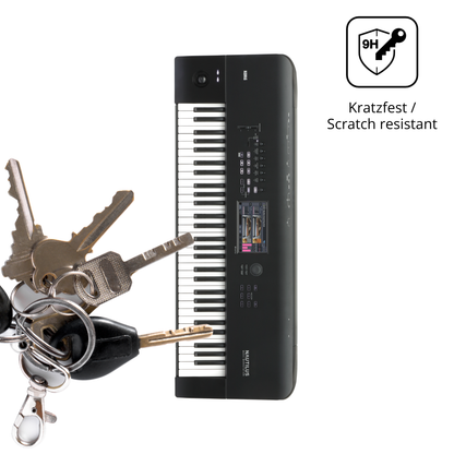 dipos Displayschutz für Korg Nautilus 61, mattierte Oberfläche, robuste Festigkeit und perfekte Passform
