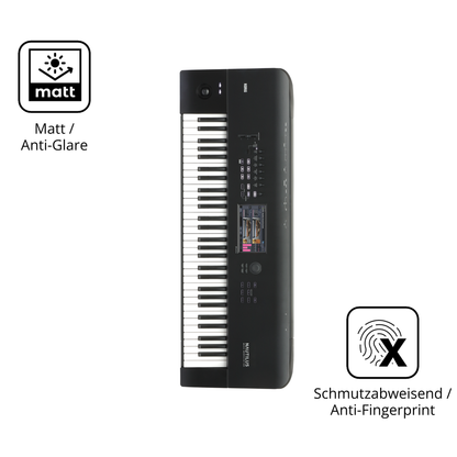 9H Hartbeschichtete, flexible Folie passend zugeschnitten für Korg Nautilus 61