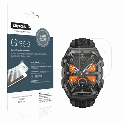 Matte Displayschutzfolie von dipos passend für Kospet Tank M4, 9H kratzfest und blasenfrei montiert