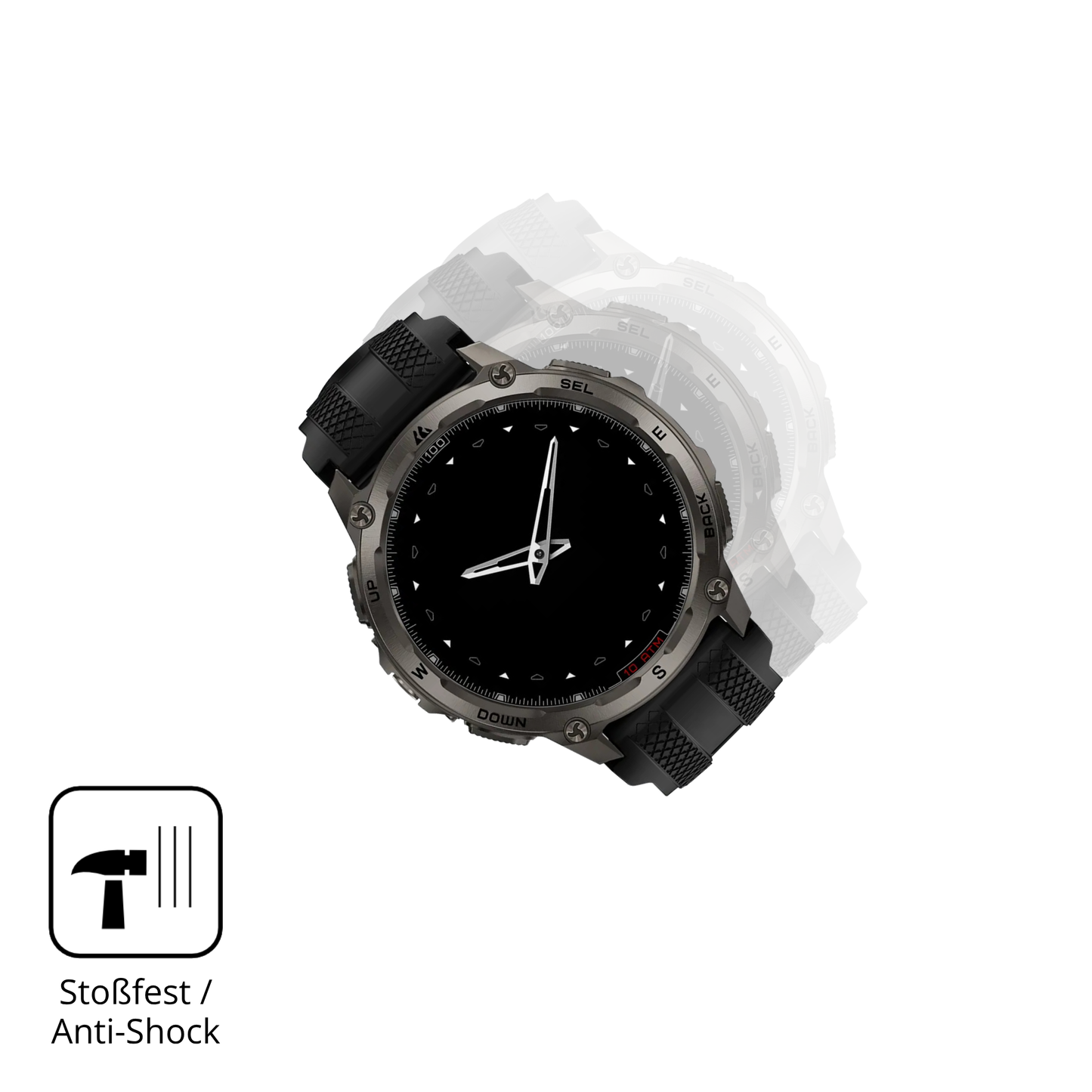 2x 3D Full Cover Schutzfolie für Kospet Tank T4