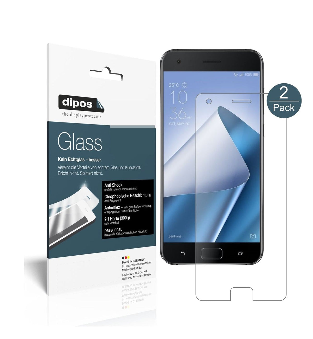 1x 9H Matte Screen Protector for Asus ZenFone 4 Pro ZS551KL Tempered Glass
