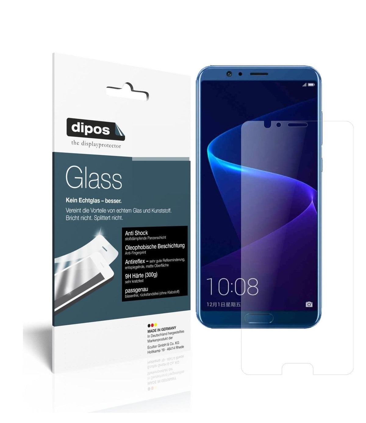1x 9H Matte Screen Protector for Huawei Honor V10 Tempered Glass