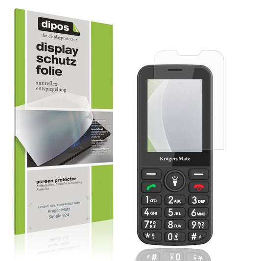 4x Screen Protector for Kruger Matz Simple 924 Protection Anti Glare dipos
